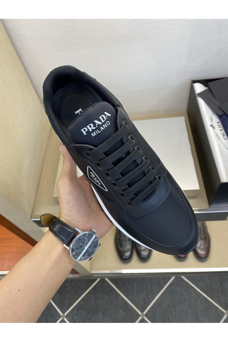 Prada Мужские комбинированные кроссовки 