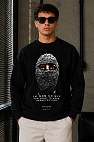 Мужской чёрный свитшот Ih Nom Uh Nit Black Mask logo-print