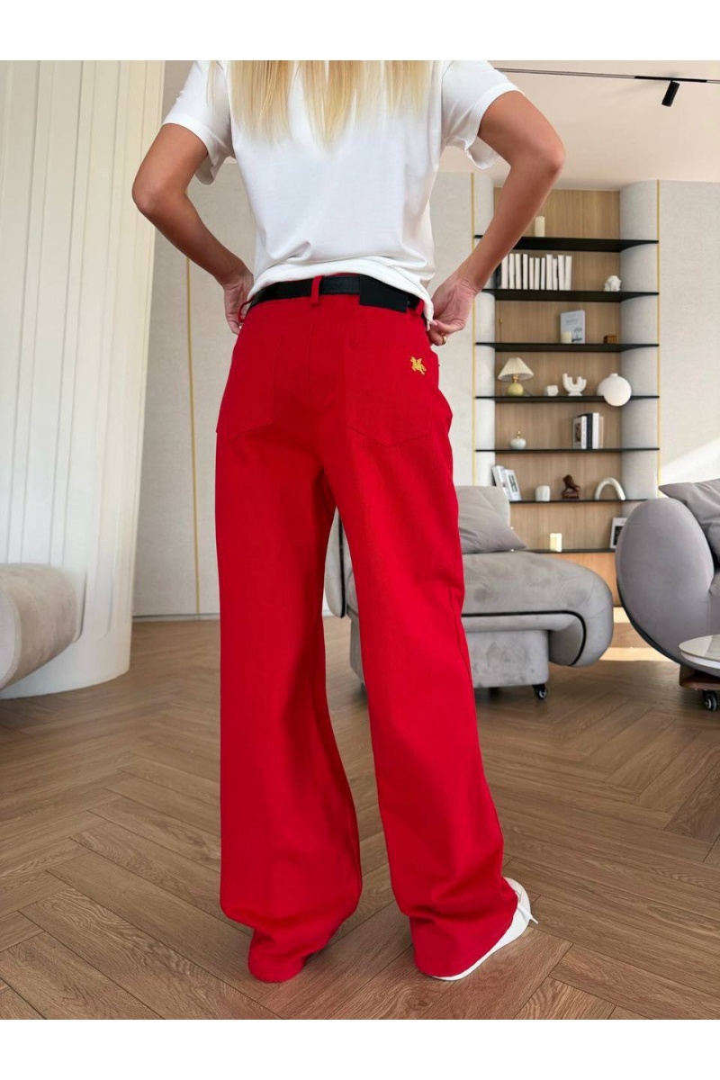 Hermes Красные женские джинсы premium