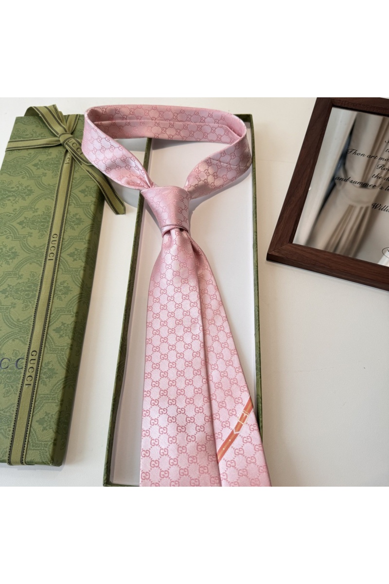 Gucci Галстук GG Monogram premium 146x7 см - Pink