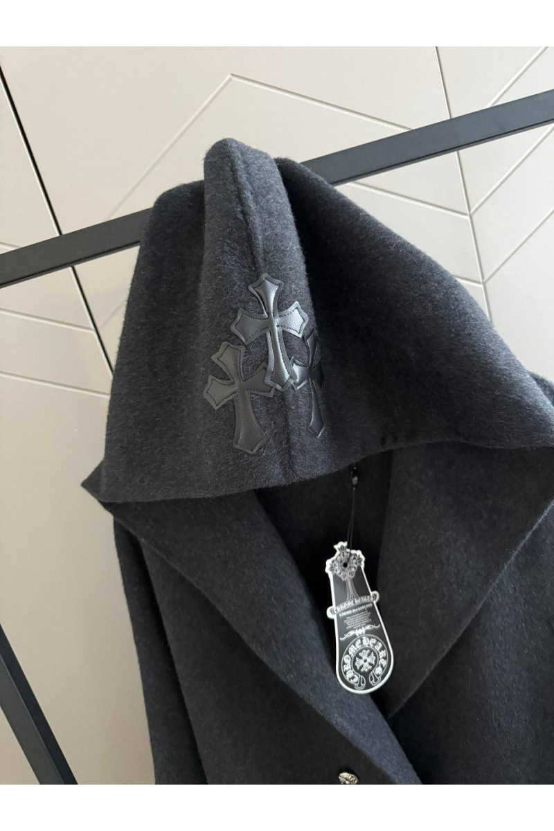 Chrome Hearts Женское пальто с капюшоном premium - Grey