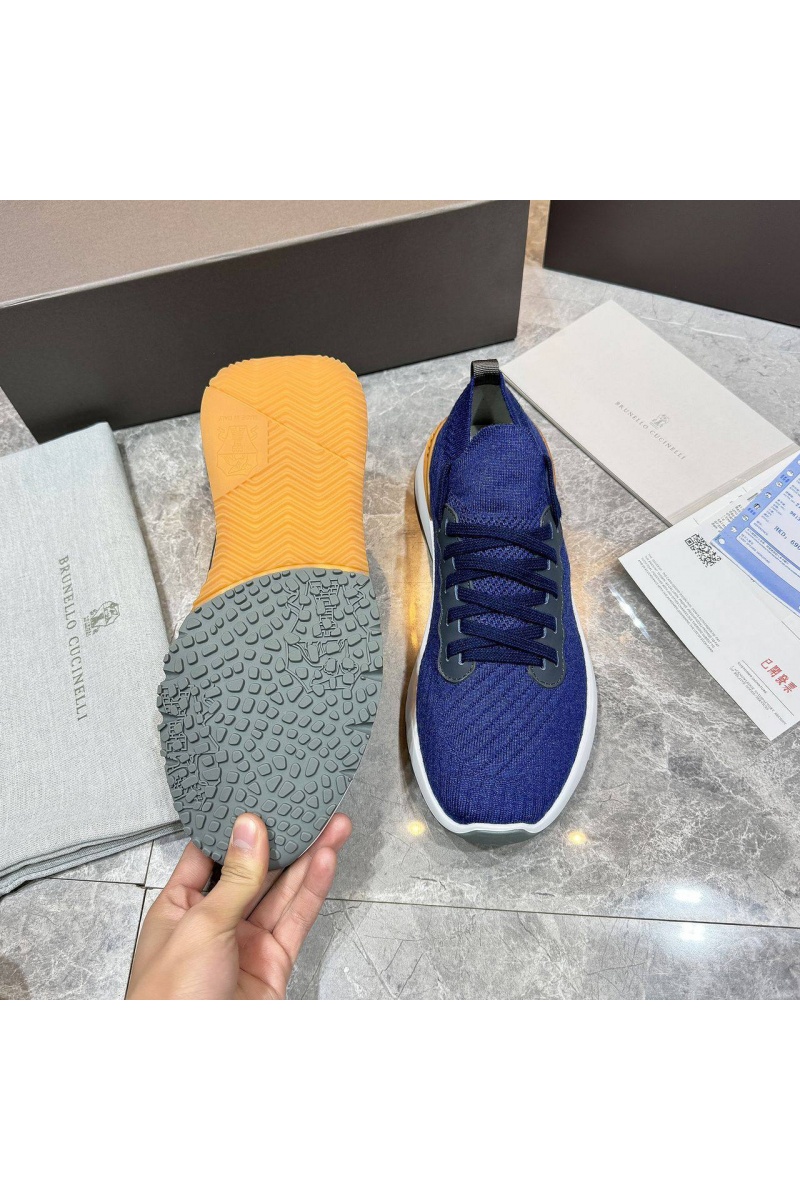 Designer Мужские кроссовки knitted - Blue