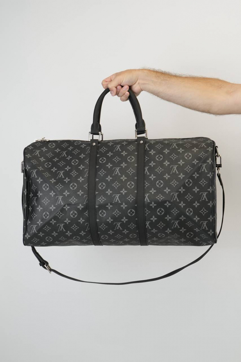 Lоuis Vuittоn Дорожная сумка Keepall Monogram Eclipse 55x30 см