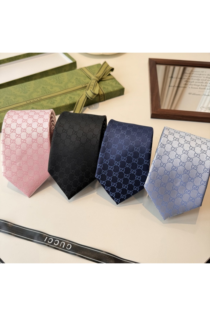 Gucci Галстук GG Monogram premium 146x7 см - Black