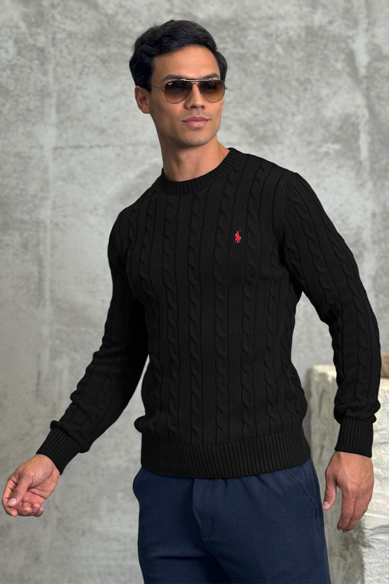 Polo Ralph Lauren Мужской свитер cable-knit - Black