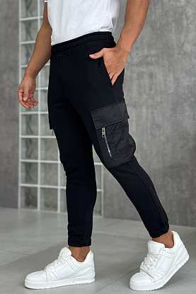 Мужские чёрные джоггеры