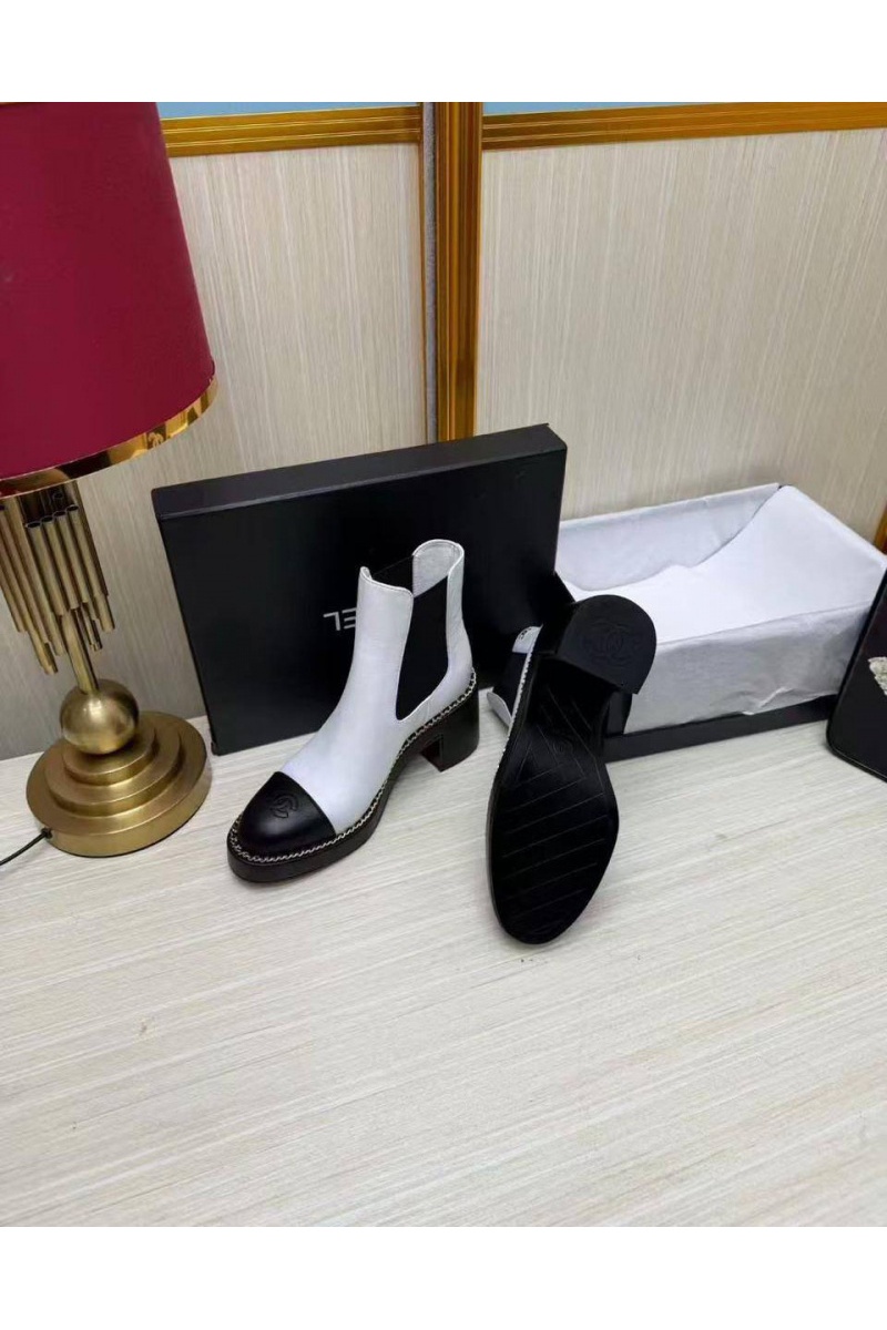 Chаnеl Женские кожаные сапоги 