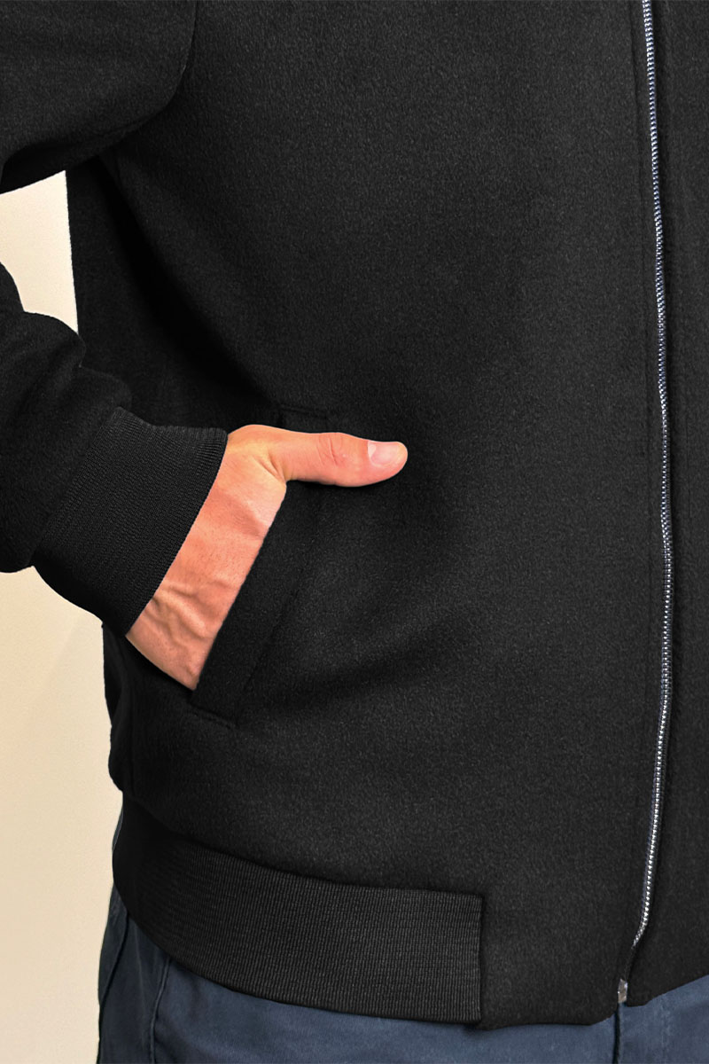 Loro Piana Мужской бомбер чёрного цвета