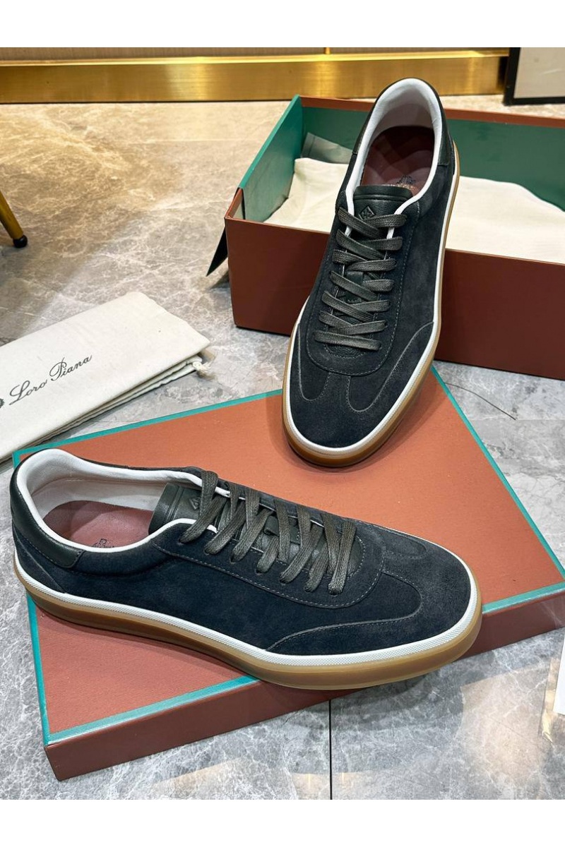 Loro Piana Мужские замшевые кроссовки Tennis Walk