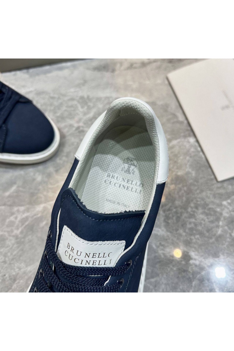 Designer Мужские кроссовки nubuck calfskin - Navy