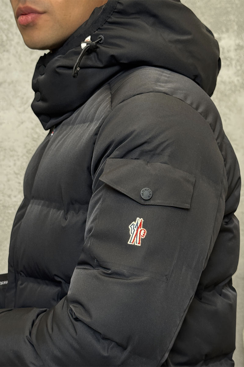 Moncler Мужской чёрный пуховик Grenoble Montgetech