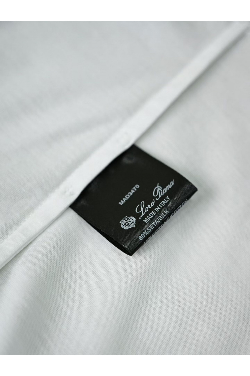 Loro Piana Мужская белая футболка premium 