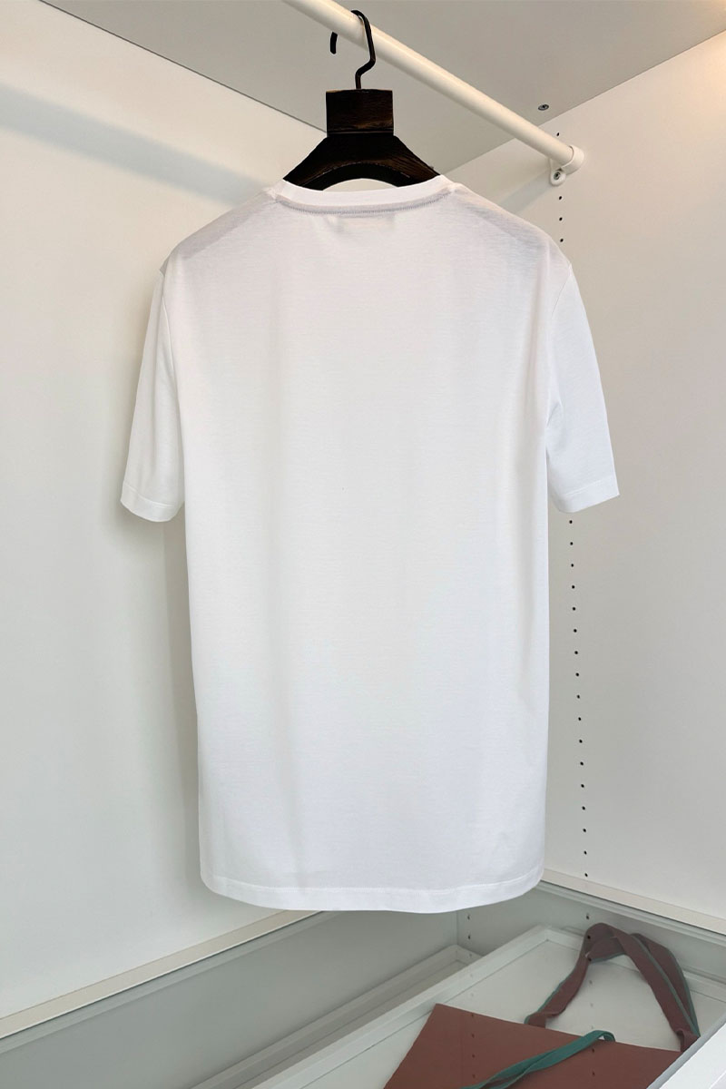 Loro Piana Мужская белая футболка premium