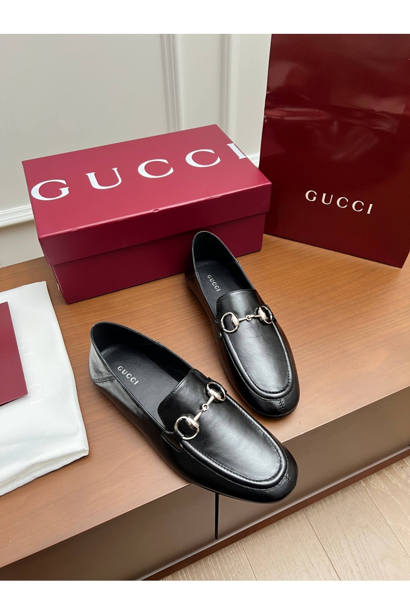 Gucci Женские кожаные лоферы Jordaan premium