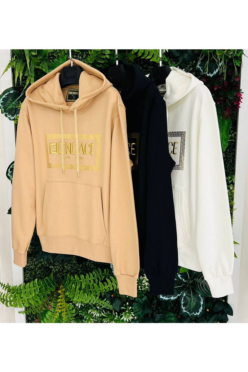 Versace Чёрная мужская кофта Collaboration Fendace Logo