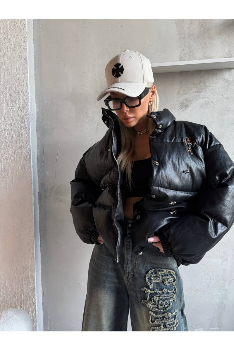 Chrome Hearts Женская чёрная куртка premium