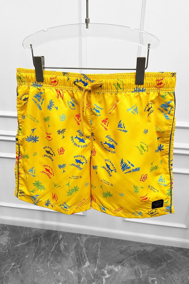 Paul & Shark Мужские жёлтые шорты "Wear the Ocean"