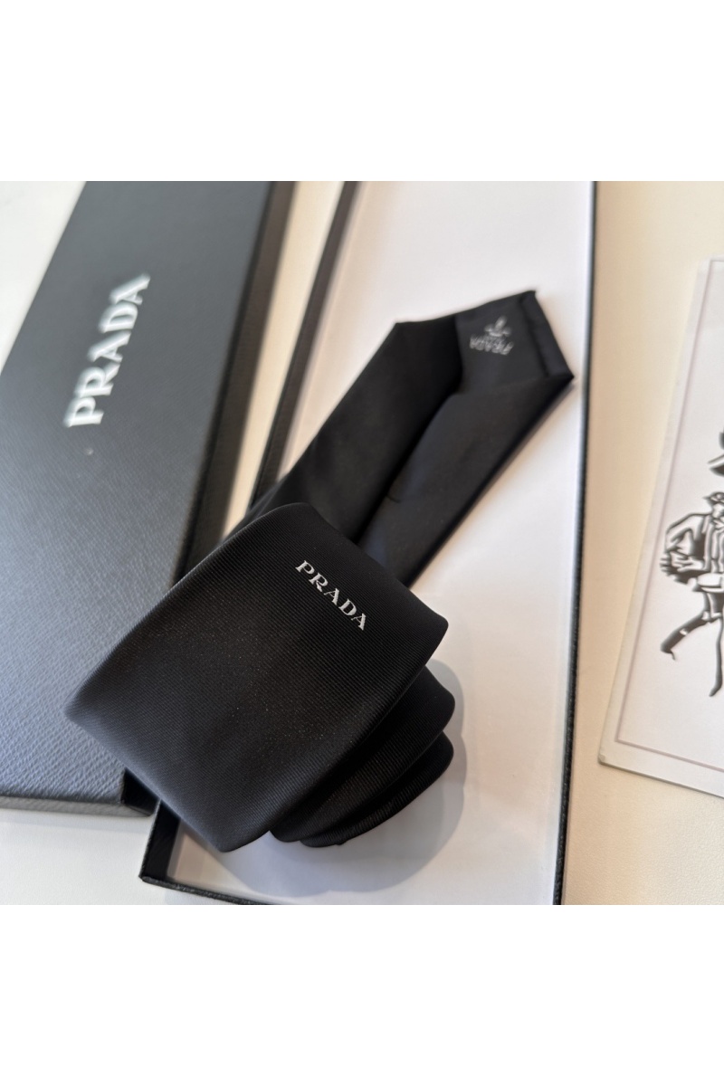 Prada Галстук premium 150x7 см - Black