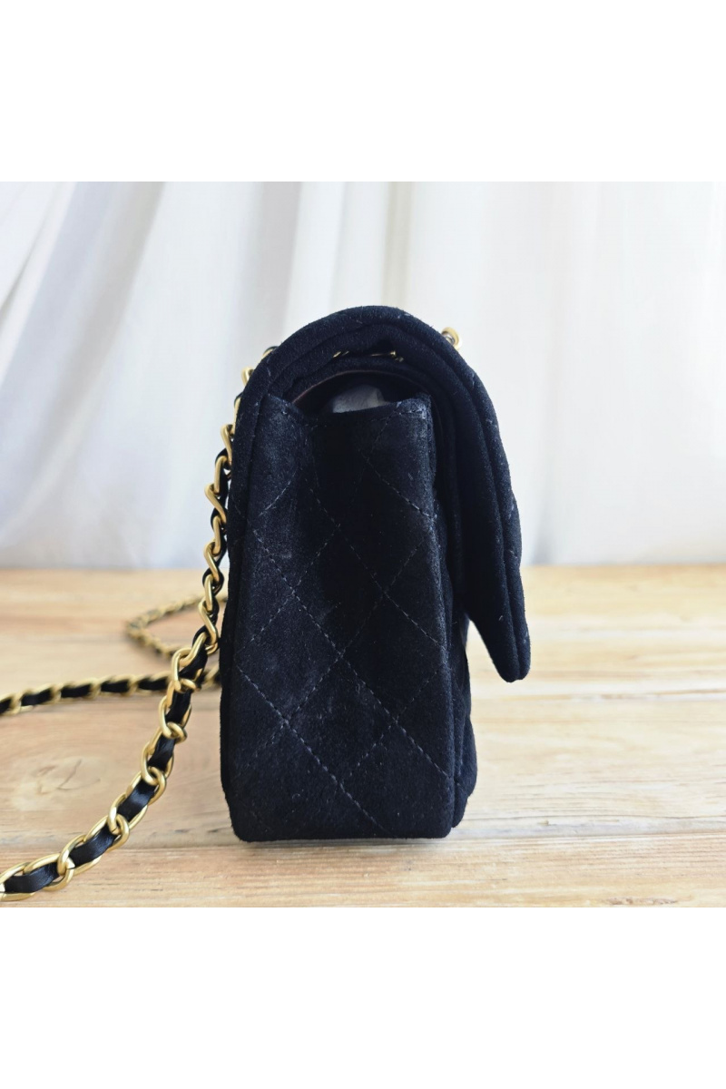 Chаnеl Замшевая сумка Classic Double Flap 25x14 см