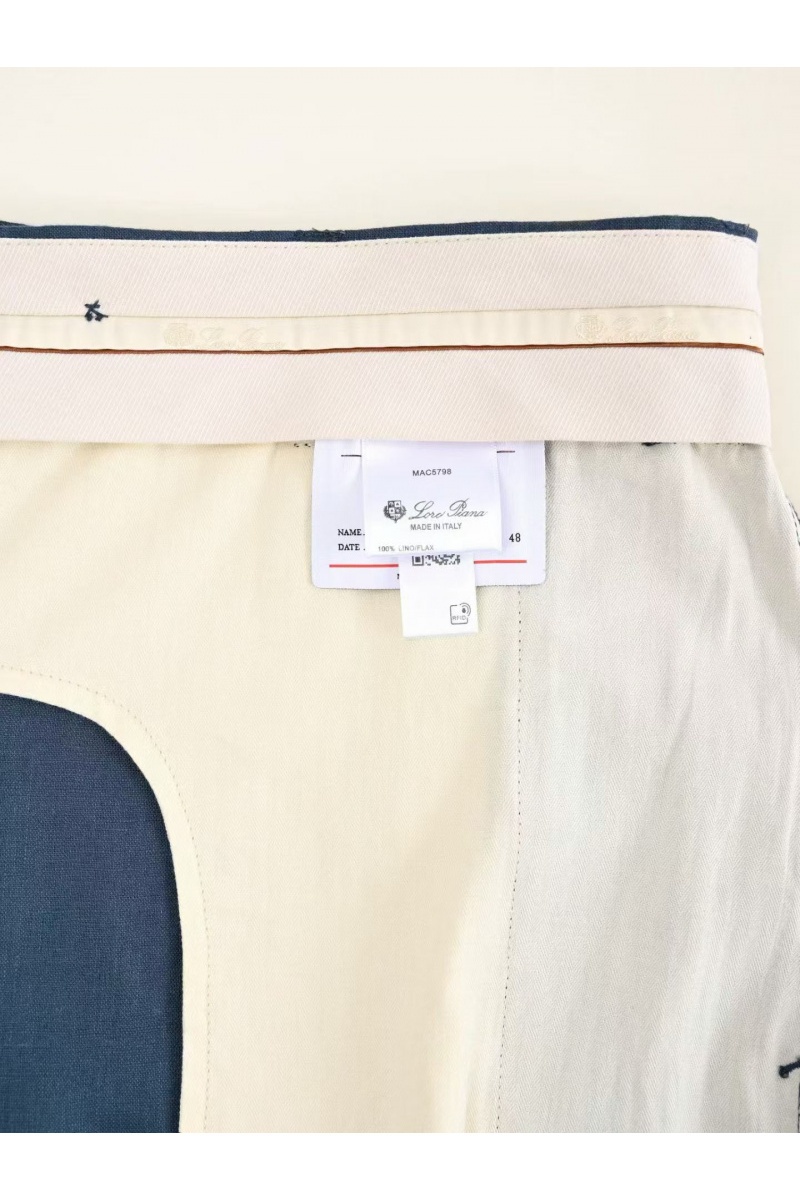 Loro Piana Мужские синие брюки premium