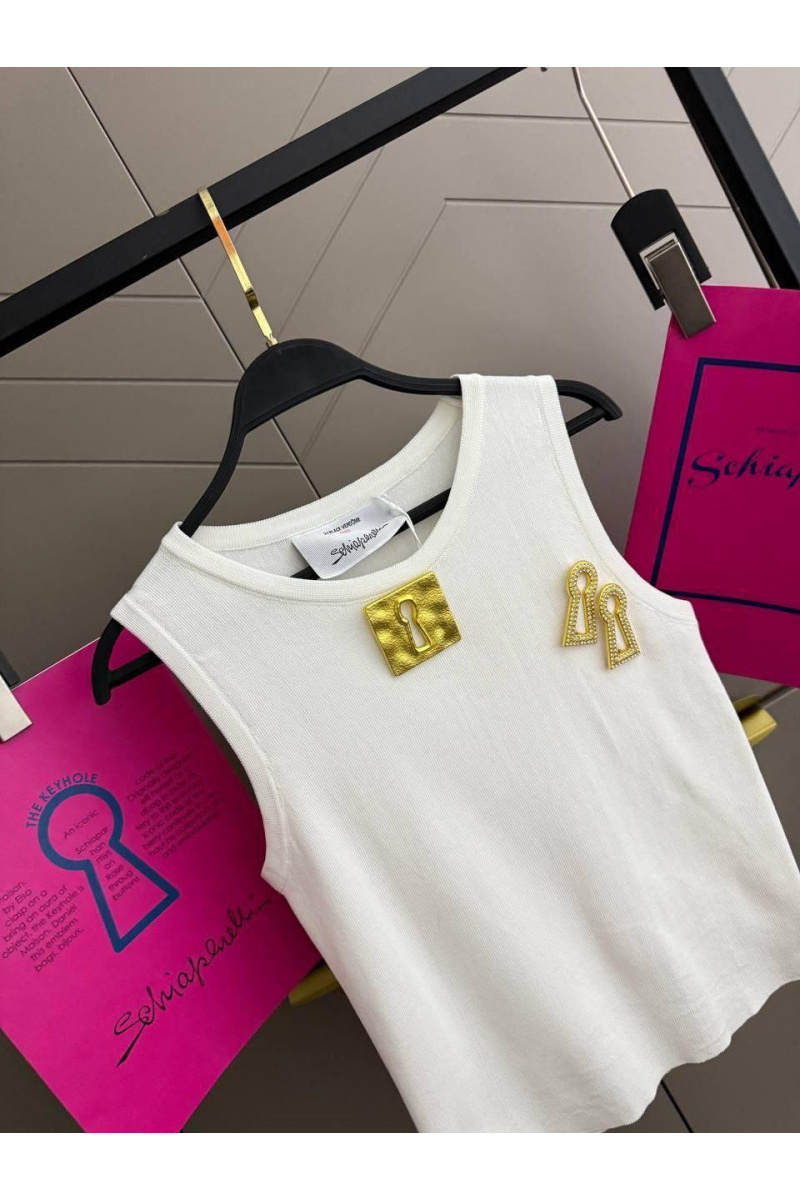 Schiaparelli Женская белая майка premium