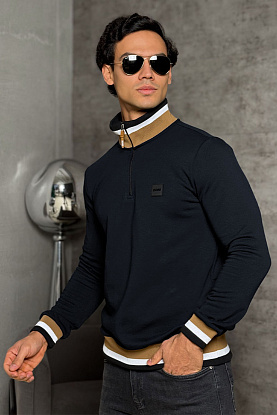 Мужской тёмно-синий джемпер