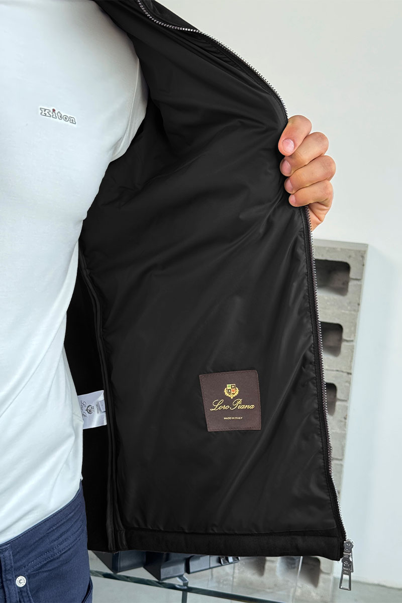 Loro Piana Мужская куртка чёрного цвета