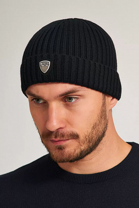 Шапка logo-plaque - Black 