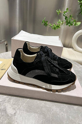 Женские замшевые кроссовки Monili Premium - Black