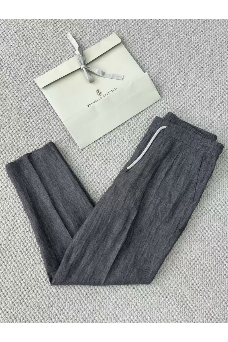 Designer Льняные брюки Premium - Grey