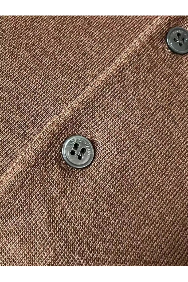 Loro Piana Поло с длинным рукавом Premium - Caramel