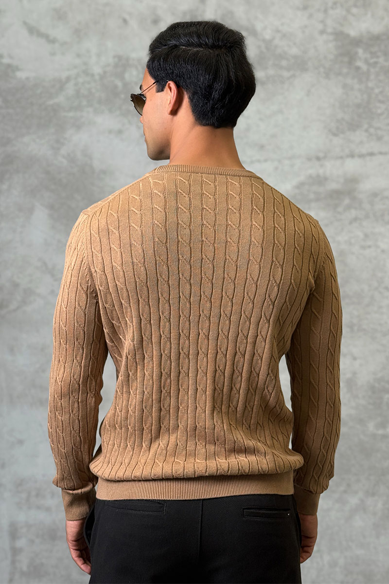 Polo Ralph Lauren Мужской джемпер cable-knit - Brown