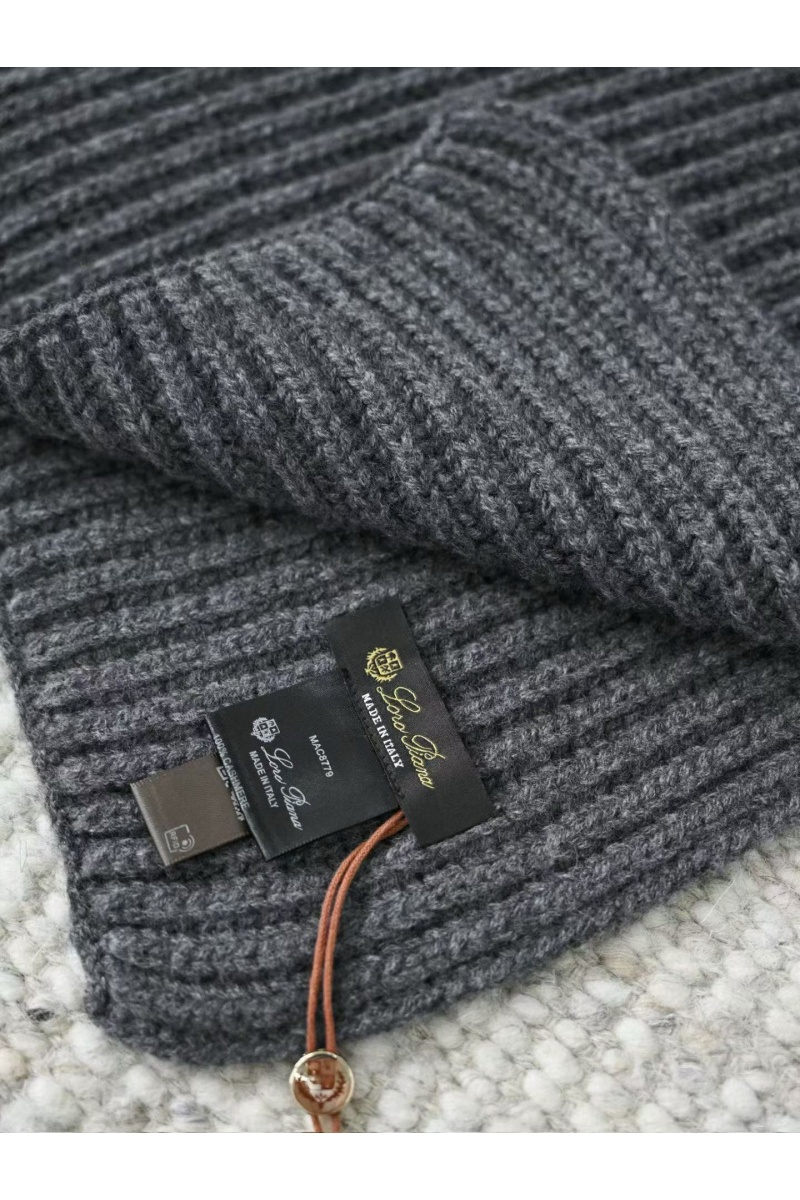 Loro Piana Кашемировый шарф premium - Dark Flower Grey