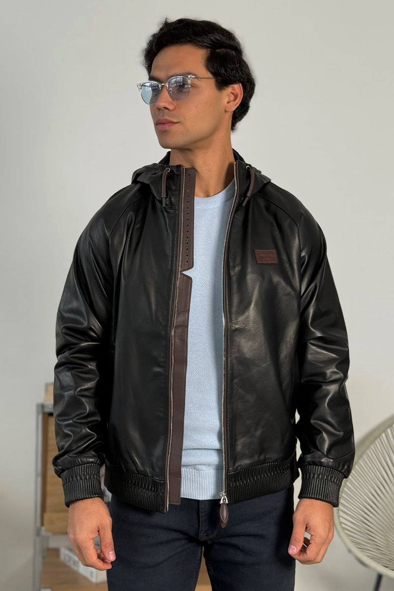 Designer Clothing Мужская кожаная куртка Berluti Premium