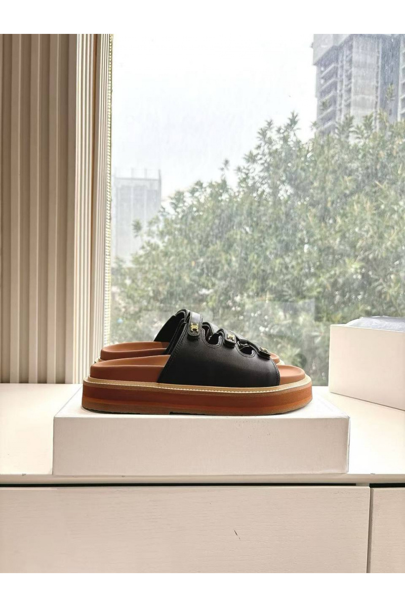 Celine Женские шлёпанцы Premium - Black