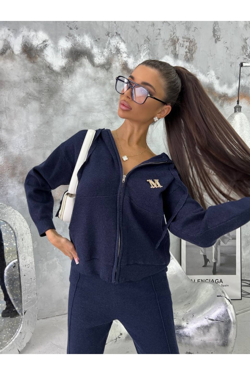 Designer Clothing Женский cиний костюм Max Mara