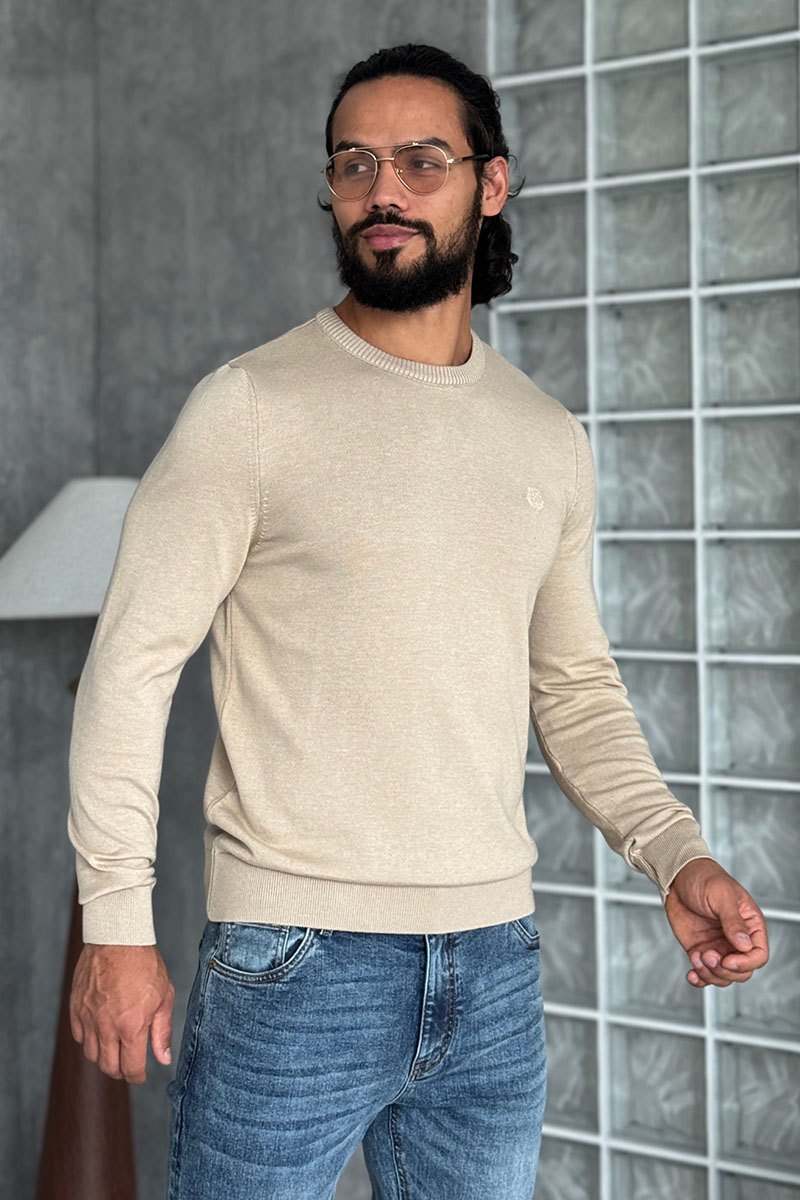 Loro Piana Мужской бежевый джемпер