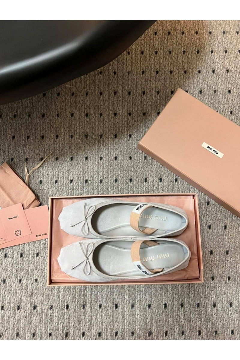 MIU MIU Женские замшевые балетки premium