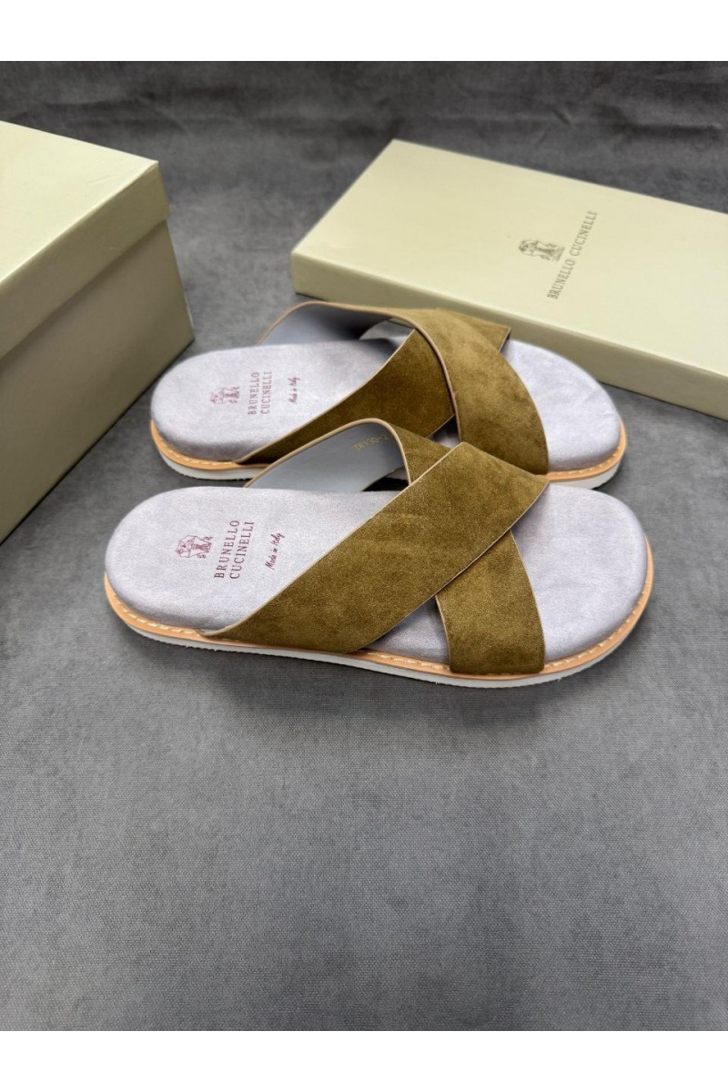Designer Замшевые шлёпанцы Crossover - Khaki