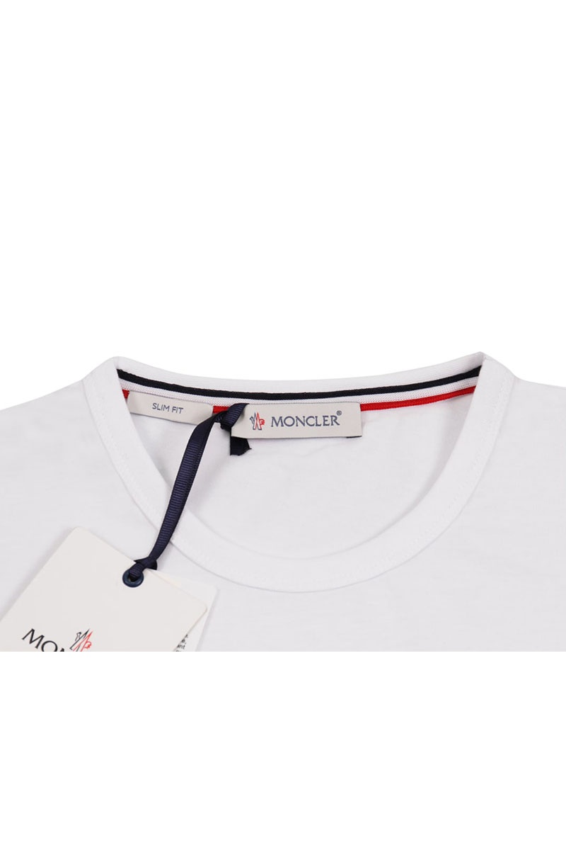 Moncler Футболка белого цвета logo-patch 