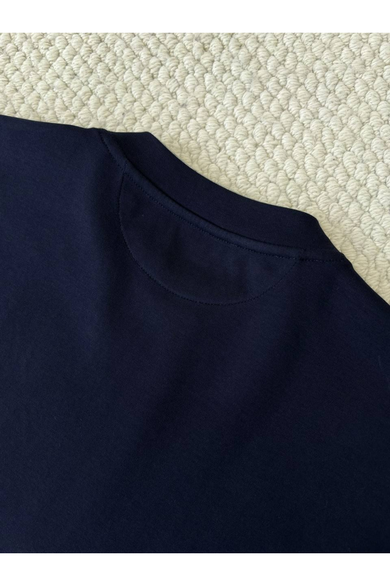 Designer Мужской тёмно-синий лонгслив Premium