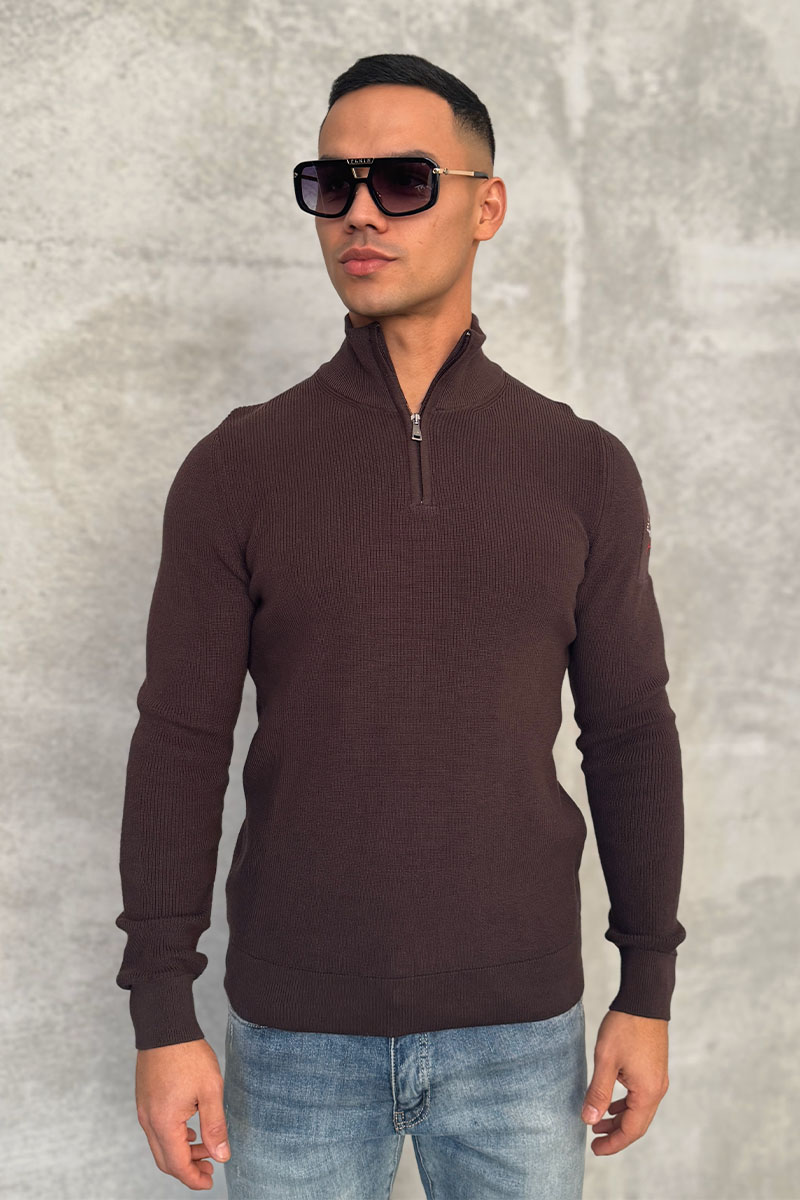 Paul & Shark Мужской джемпер zip-up - Brown 