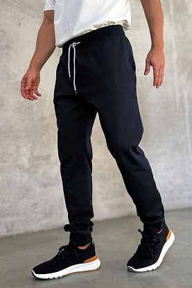 Спортивные штаны logo-embroidered - Navy 