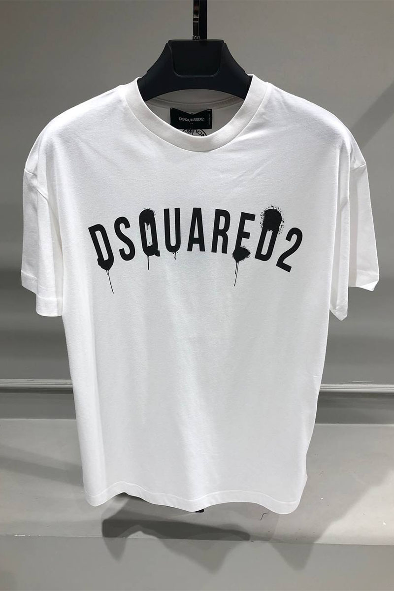 Dsquared2 Белая оверсайз футболка
