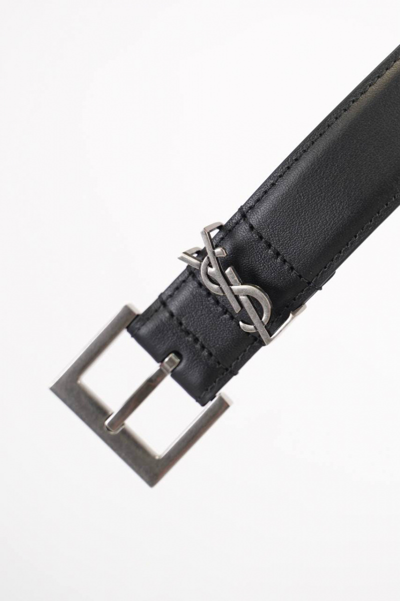 Yves Saint Laurent Кожаный ремень Cassandre (ширина 3 см, длина 80 / 85 см)