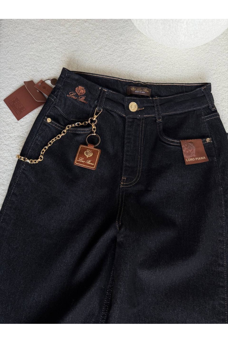 Loro Piana Женские синие джинсы premium
