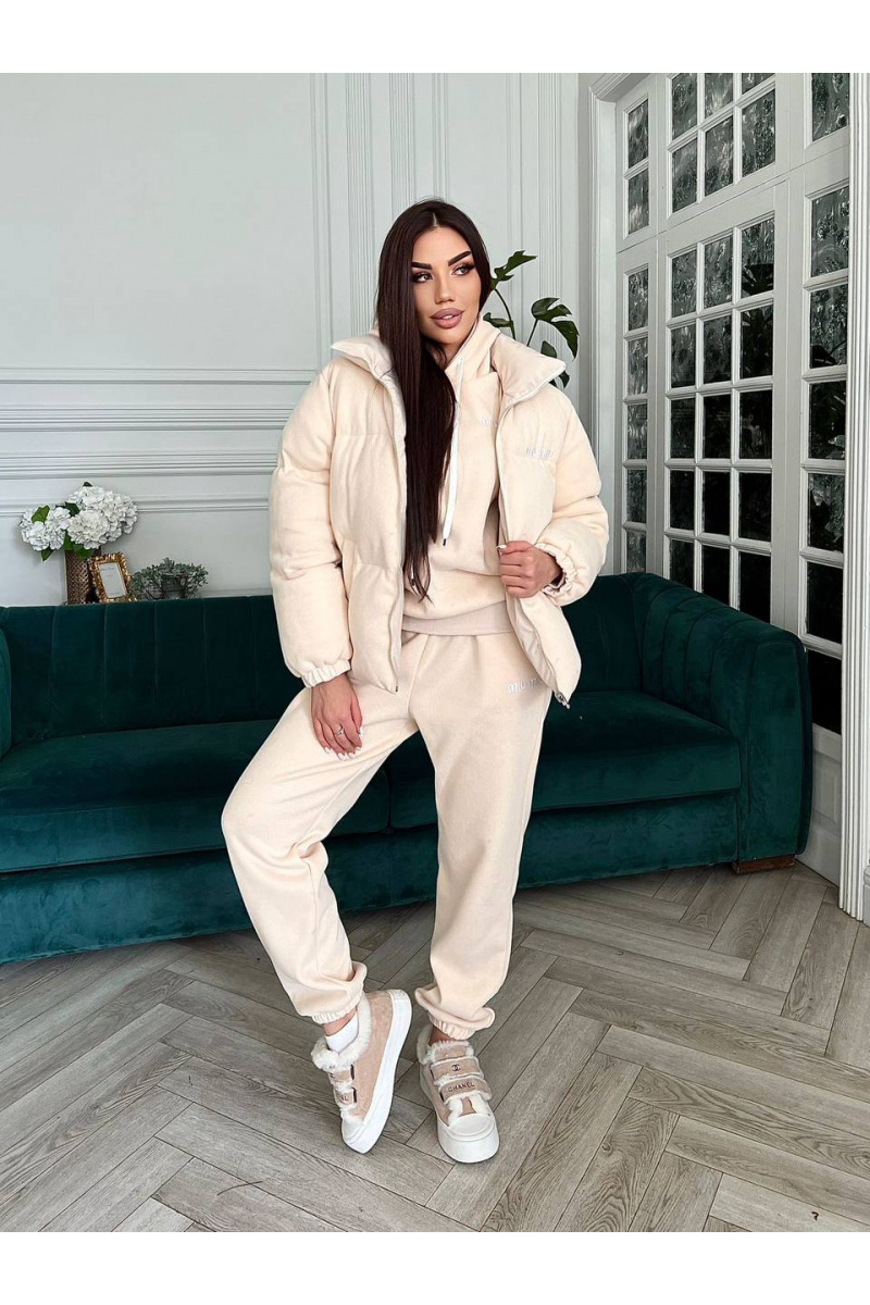 MIU MIU Женский бежевый костюм тройка Premium