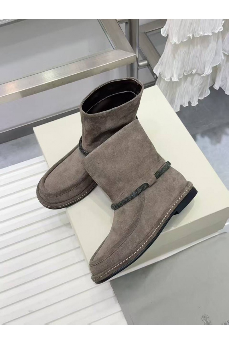 Designer Женские замшевые сапоги premium - Beige