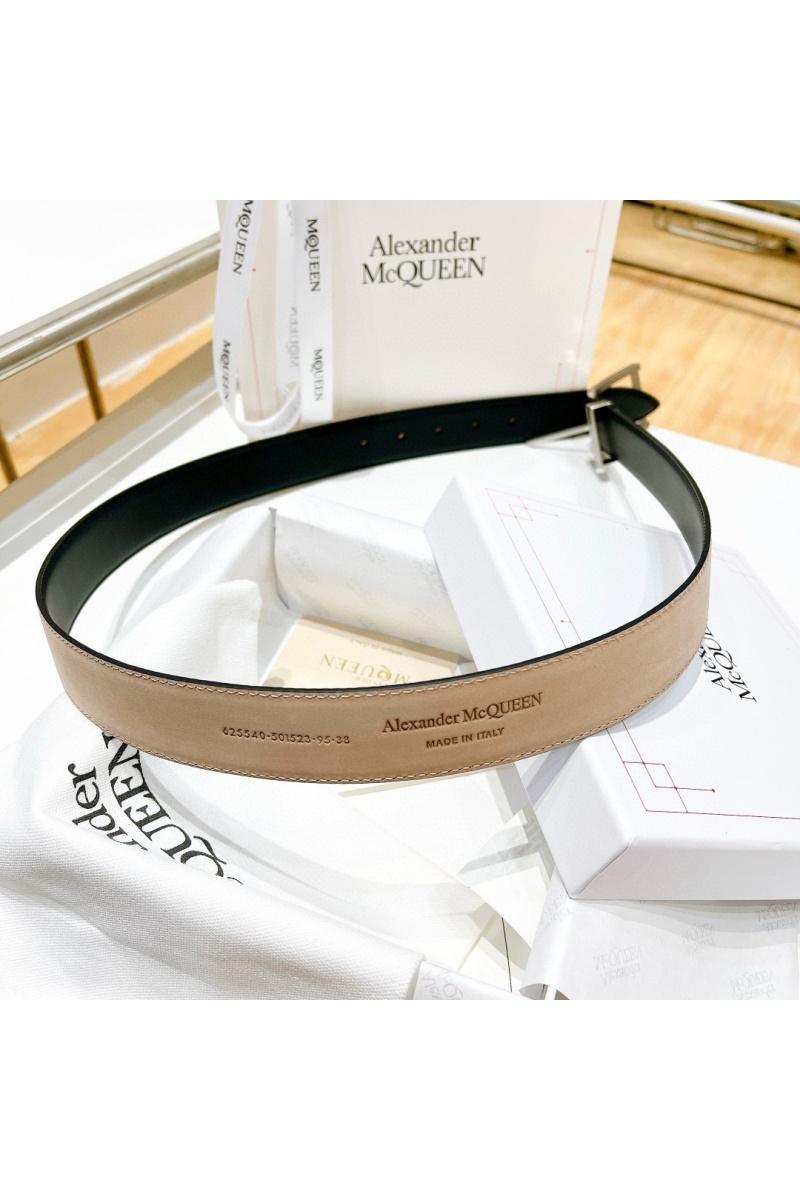 Alexander McQueen Кожаный ремень Premium (ширина 3.5 см)