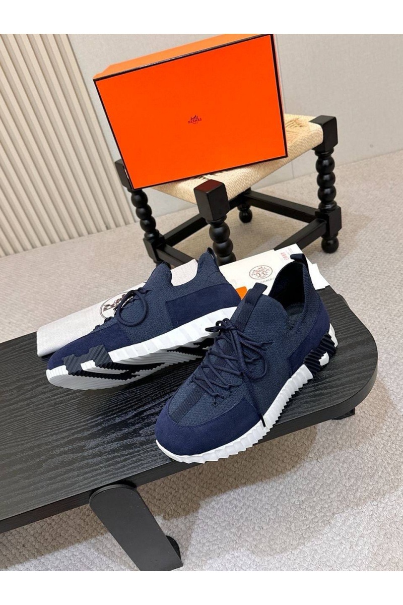 Hermes Текстильные кроссовки lift slip-on